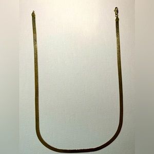 20” 5mm 14k gold herringbone necklace